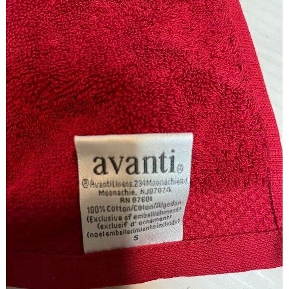 *Vintage 3 Christmas Embroidered Towels Set Red Green Comet Tree House 1 NWT - Picture 4 of 6